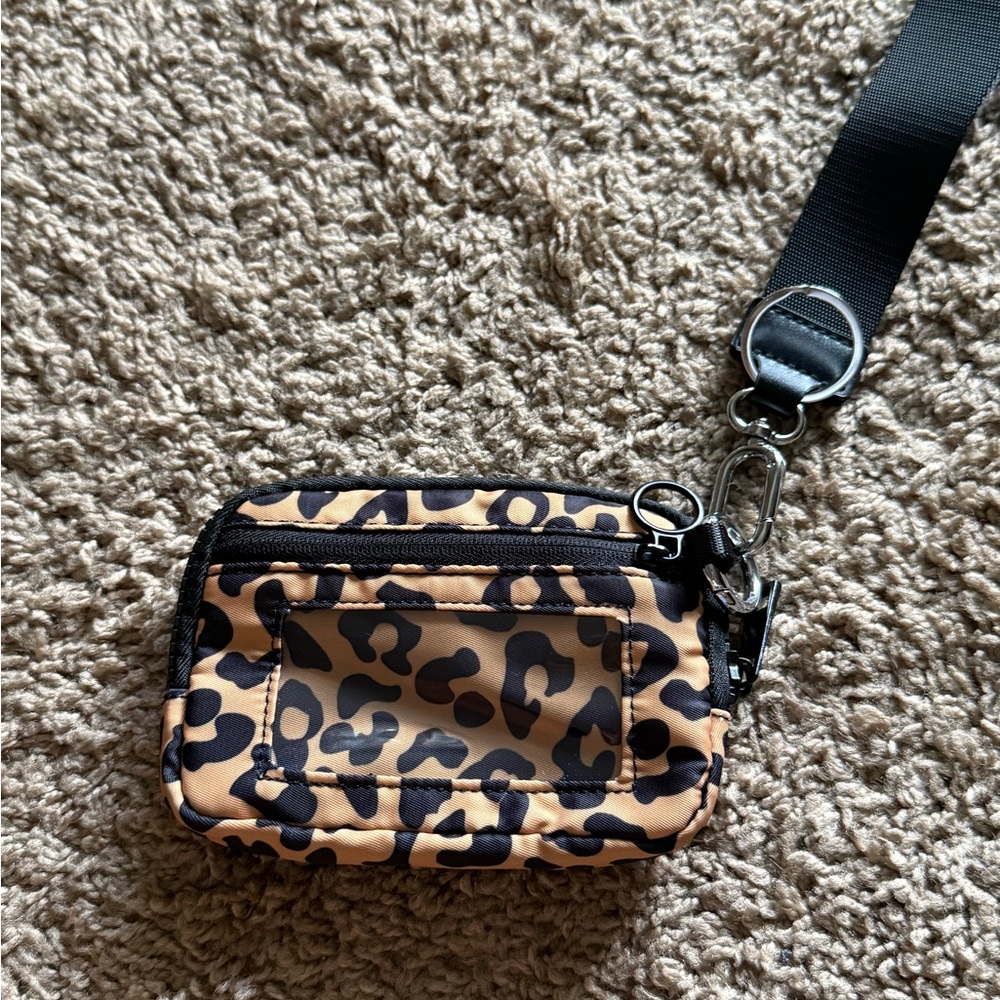 Leopard Print keychain wallet